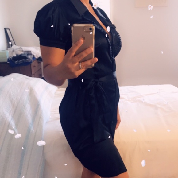 Formal Black Bebe Dress - Picture 2 of 5